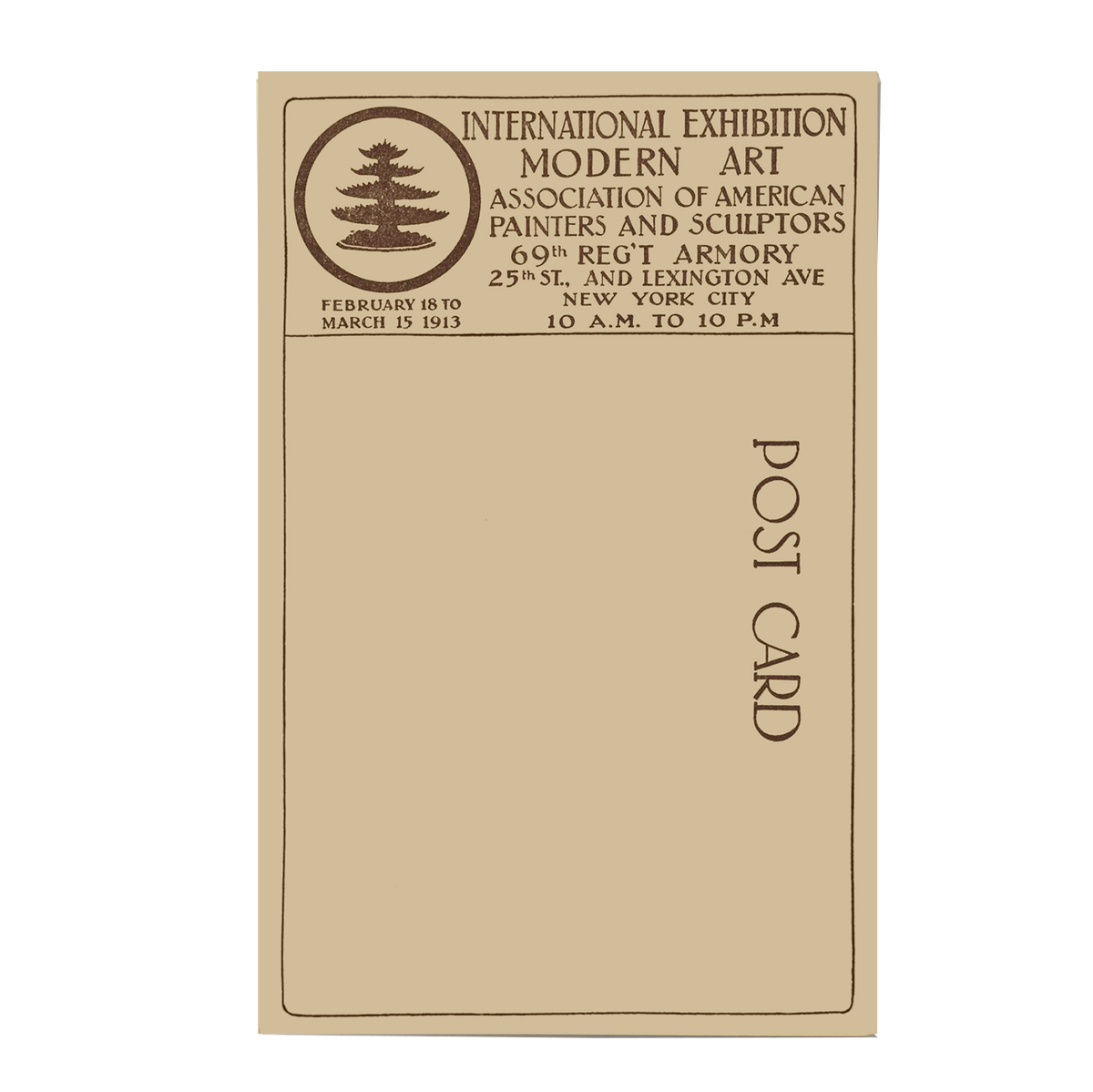Duchamp Armory Show Postcard