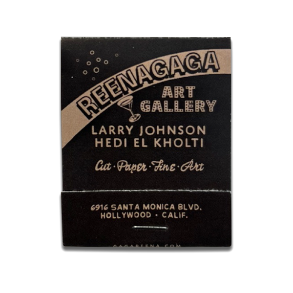 Matchbook for Larry Johnson & Hiedi El Khoti at Reena Spaulings / Gaga LA