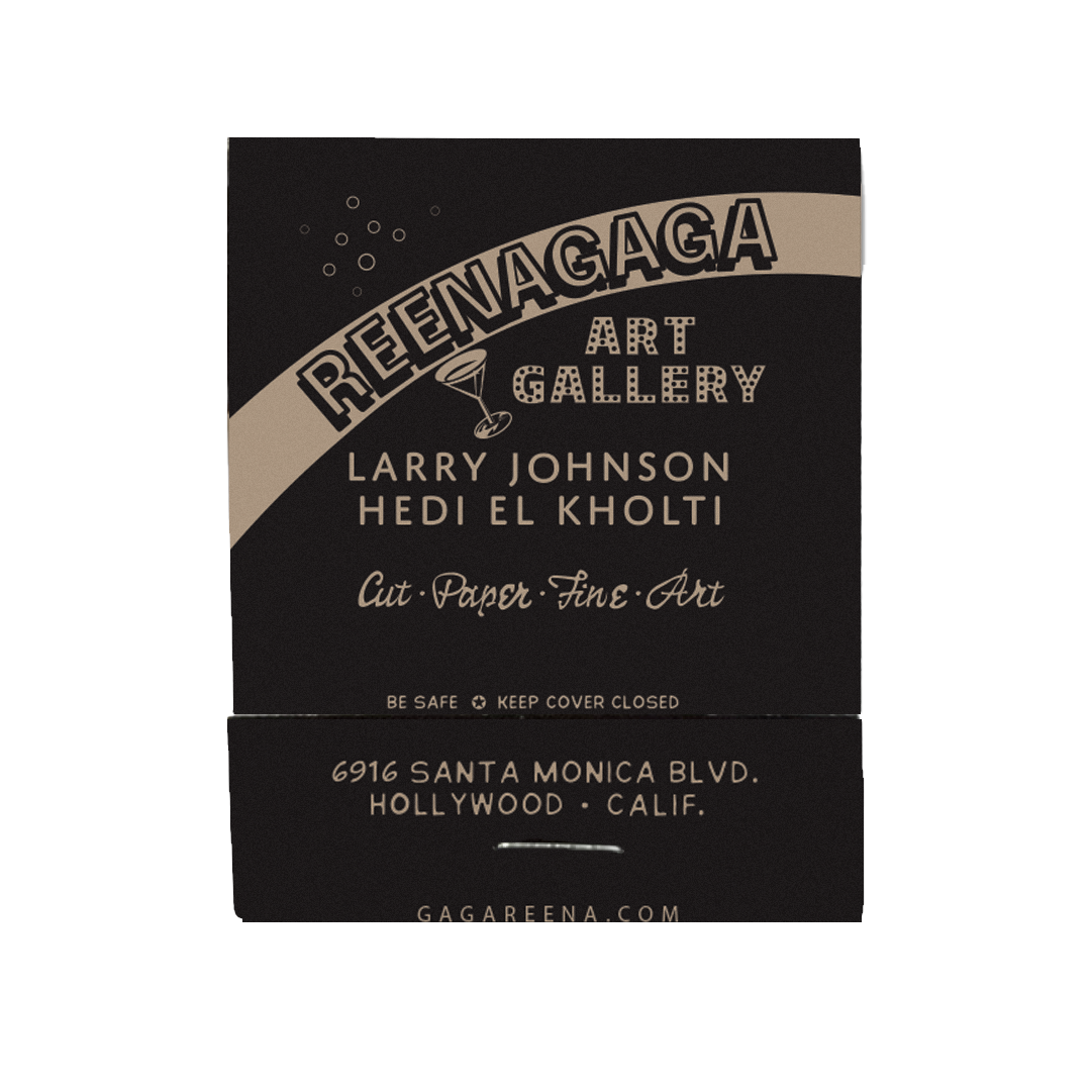 Matchbook for Larry Johnson & Hiedi El Khoti at Reena Spaulings / Gaga LA