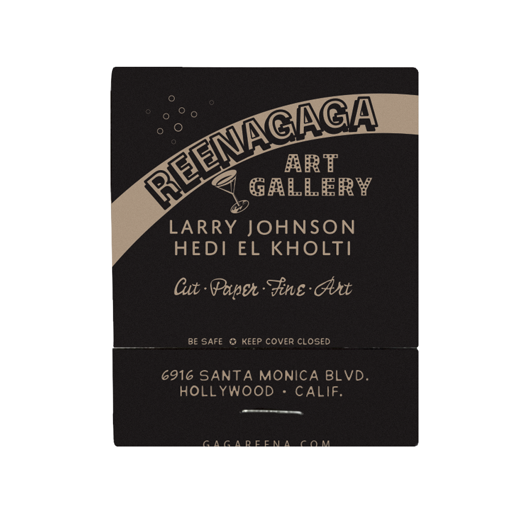 Matchbook for Larry Johnson & Hiedi El Khoti at Reena Spaulings / Gaga LA